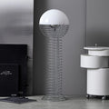 Thumbnail photo of Wire Floor Lamp Chrome/White - Shade Lamps