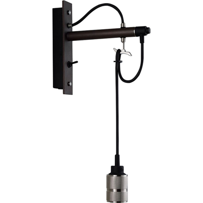 Photo of Hooked Wall Nude Graphite / Steel - Wall Lamps