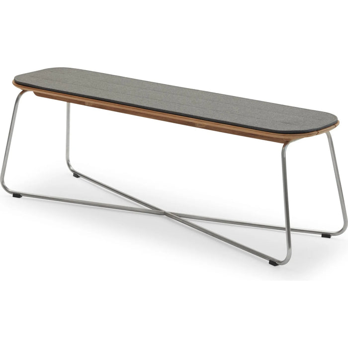 Lilium Bench Cushion Charcoal - Dynor & Kuddar - Grå