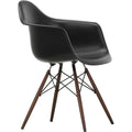 Thumbnail photo of Eames Plastic Armchair Daw - 12 Deep Black - Dark Maple - Dining Chairs - Metal/wood/plastic
