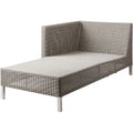 Thumbnail photo of Connect Chaiselounge Modulsoffa, Höger, Taupe, Cane-line Weave - Utomhussoffor - Cane-line Design Team