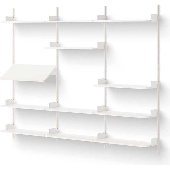 Photo of New Works Display Shelf - Reolsystem - White / White - H190 X W243.5 X D30.5 Cm