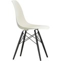 Eames Plastic Chair Dsw - 11 Pebble/black Maple - Matstolar - Charles & Ray Eames - Vit - Metall/trä/plast