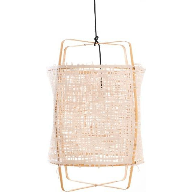 Photo of Hanging Lamp Z22 Blonde Bamboo Natural Cardboard Ø48,5x72,5cm