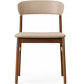 Thumbnail photo of Herit Stol / Polstret - Spisebordsstol - Sand (spectrum Leather) - L: 50 X D: 51 X H: 78,5 X Sh: 45 Cm