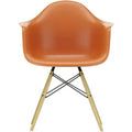 Thumbnail photo of Eames Plastic Armchair Daw - 43 Rusty Orange - Golden Maple - Dining Chairs - Orange - Metal/wood/plastic