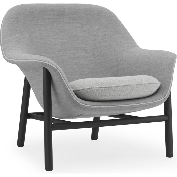 Photo of Drape Chair Low - Lænestol - Remix / Hallingdal / Black Oak - H85 X W93 X D81 X Sh43 Cm