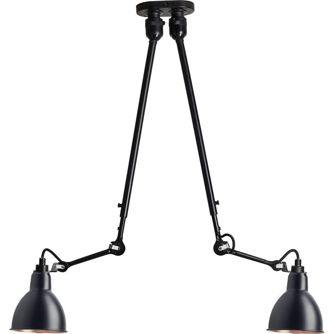 Photo of No. 302 Double Ceiling Lamp from Lampe Gras