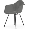 Eames Plastic Armchair Dax - 56 Granite Grey - Basic Dark Base - Matstolar - Charles & Ray Eames - Grå - Metall/plast