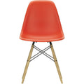 Eames Plastic Chair Dsw - 03 Poppy Red - Ash Honey Tone - Matstolar - Charles & Ray Eames - Röd - Metall/trä/plast