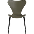 Thumbnail photo of Sjuan 3107 Olive Green Coloured Box/black - Dining chairs - Arne Jacobsen - Green - Metal/wood