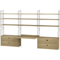 Thumbnail photo of String Wall Rack 75 x 30 cm, Brown, 2-pack - Shelving - Nils Strinning - Brown - Metal