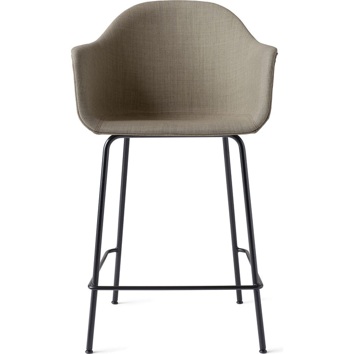 Harbour Counter Chair Black Steel Base Shell Textile Remix 2, 233 - Barstolar & Barpallar - Norm Architects - Svart - Metall/textilmaterial/syntetiskt/plast