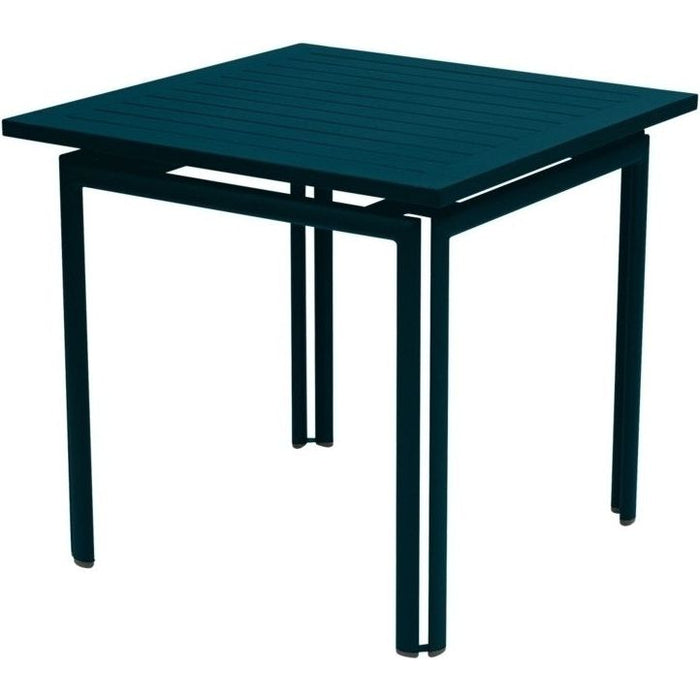 Photo of Costa Table 80 x 80 cm, Acapulco Blue - Outdoor dining table - Blue - Metal