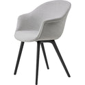 Bat Dining Chair - Fully Upholstered - Plastic Base