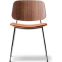 Søborg 3061 Metal Base Chair - Upholstered Seat