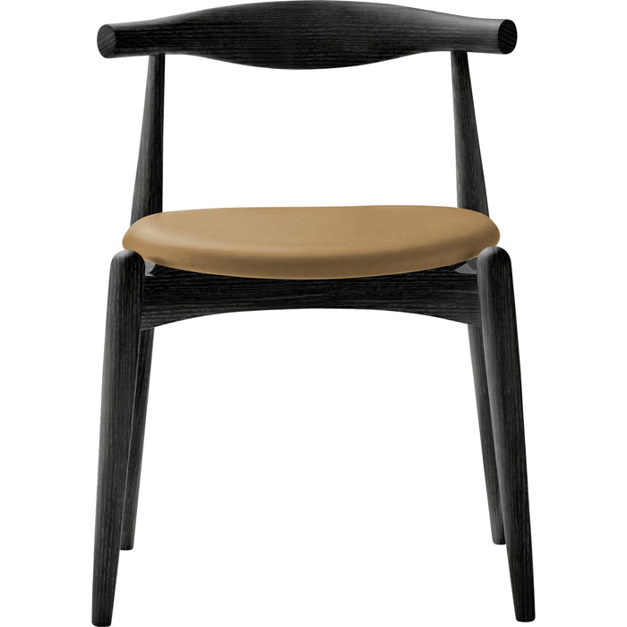 Photo of Carl Hansen - Ch20, Black lacquered oak, Leather group B Thor - 325 - Dining chairs - Hans J. Wegner - Black - Wood