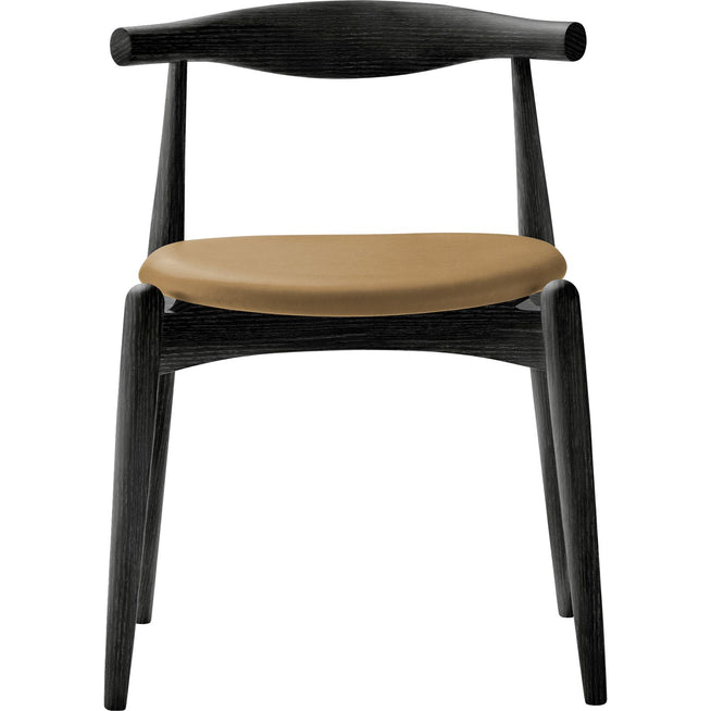 Photo of Carl Hansen - Ch20, Black lacquered oak, Leather group B Thor - 325 - Dining chairs - Hans J. Wegner - Black - Wood