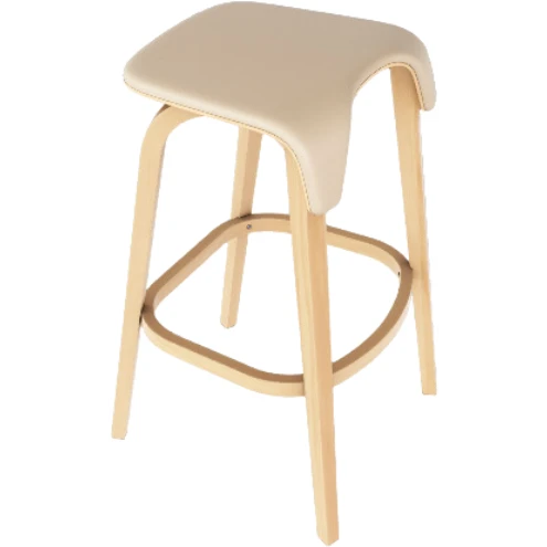 Leaf Bar Stool Low - Upholstered Seat