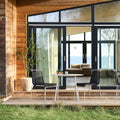 Thumbnail photo of M21 Brick Garden Table 90x90 cm - Stainless Steel/Stone