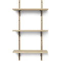 Thumbnail photo of Sector Shelf - Hylde - Eg/sort Messing - T/n - W: 54 X D: 22,1 X H: 102 Cm