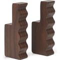Thumbnail photo of Unda Hooks - Knager - Unda Hooks - Set Of 2 - Dark Brown - W2.2 X D3.86 X H10 Cm