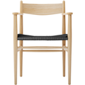 Thumbnail photo of Carl Hansen - Ch37, Clear lacquered oak, black braided paper string - Dining chairs - Hans J. Wegner - Wood