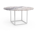 Florence Round Dining Table White Viola Marble