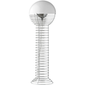 Thumbnail photo of Wire Floor Lamp Chrome/white - Shade lamps - Verner Panton - White