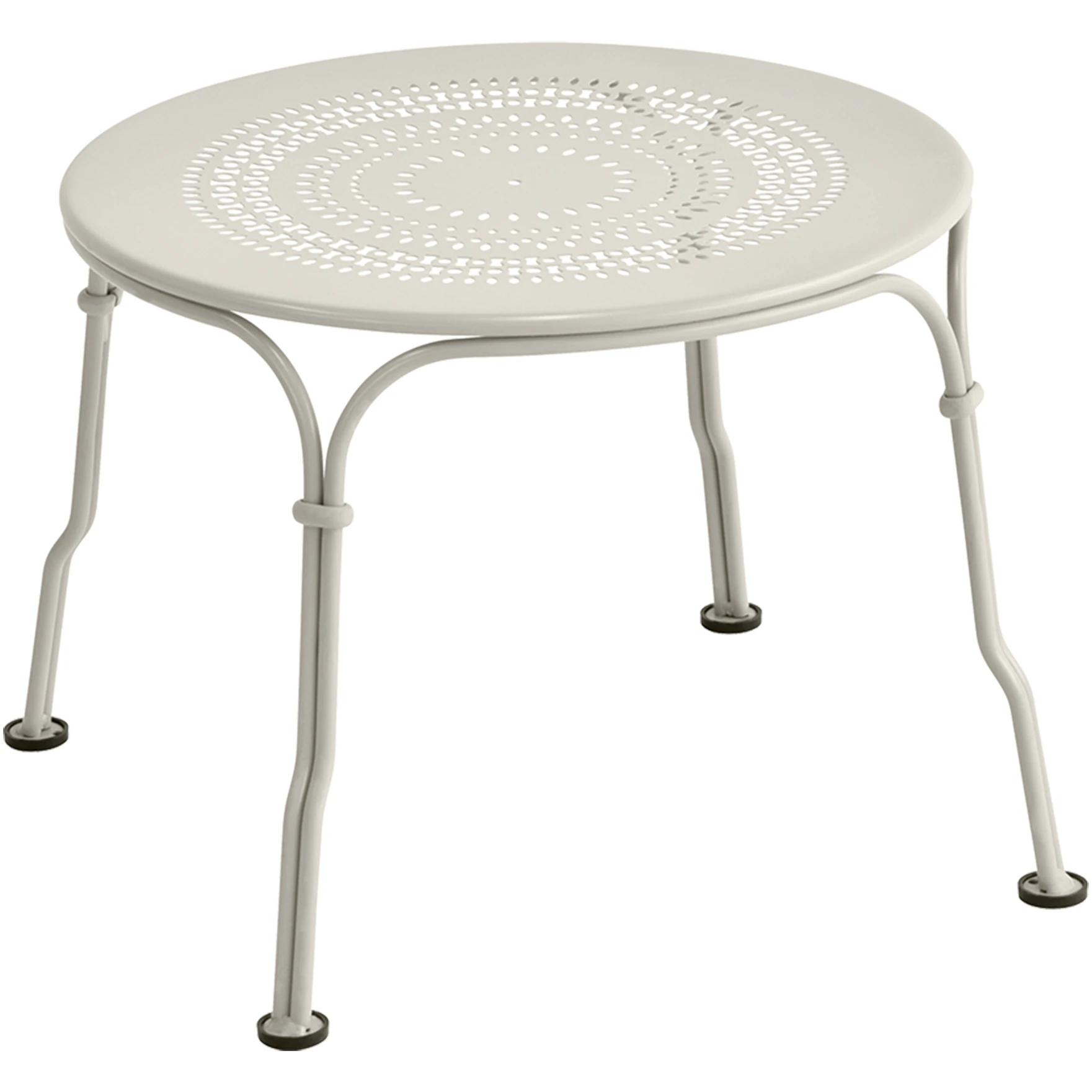 1900 Low Table Clay Grey A5 - Small Tables & Side Tables Outdoor - Green, Grey - Metal