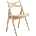 CH29p Sawbuck Chair - White Oiled Oak