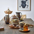 Thumbnail photo of 6-piece Brown Florentine Glass Set