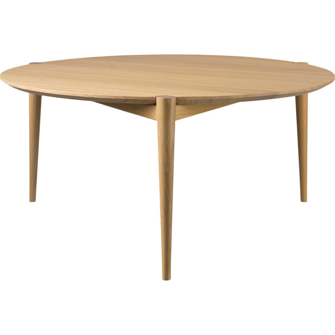 Photo of D102 Søs Coffee Table - lacquered oak, Ø85 x H40 cm