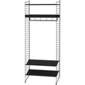Thumbnail photo of String Floor Headboard 200, Black, 2-pack - Shelving - Nils Strinning - Black - Metal