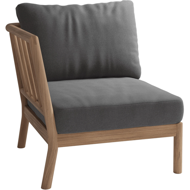 Photo of Tradition End Module, Charcoal, Teak Fsc 100% - Utomhussoffor - Povl B. Eskildsen