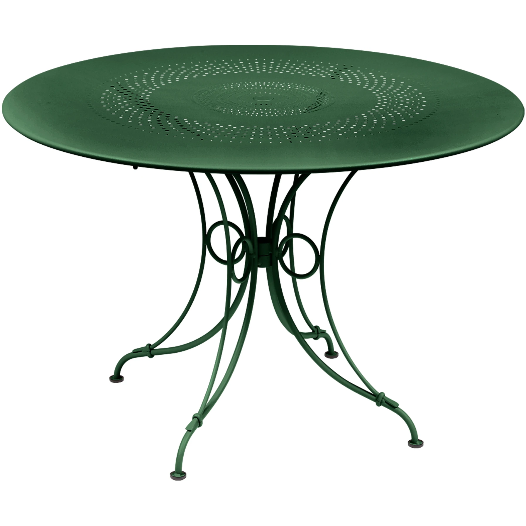 1900 Table Ø 117 cm, Cedar Green - Outdoor dining table - Green - Metal