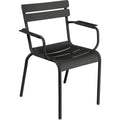Thumbnail photo of Luxembourg Armchair Liquorice 42 - Outdoor dining chairs - Frédéric Sofia - Black - Metal