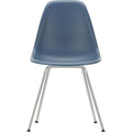 Eames Plastic Chair Dsx - 83 Sea Blue - Chrome Base - Matstolar - Charles & Ray Eames - Blå - Metall/plast