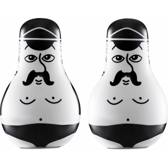 Friends Salt&peber Black/white Str H: 11 Xø: 7 Cm