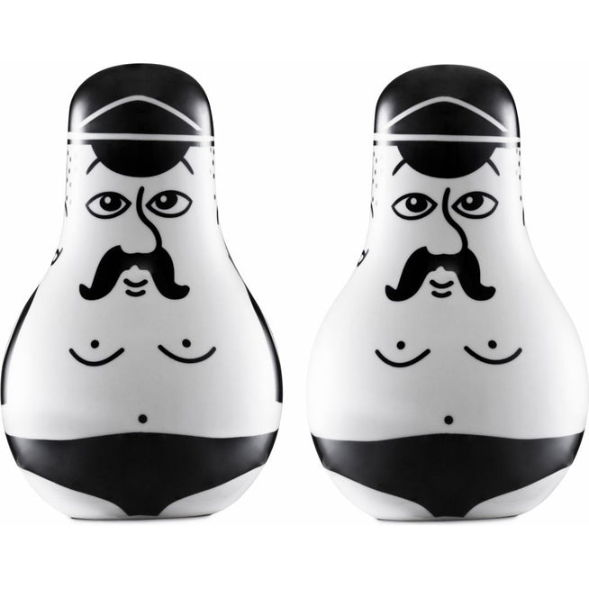Photo of Friends Salt&peber Black/white Str H: 11 Xø: 7 Cm