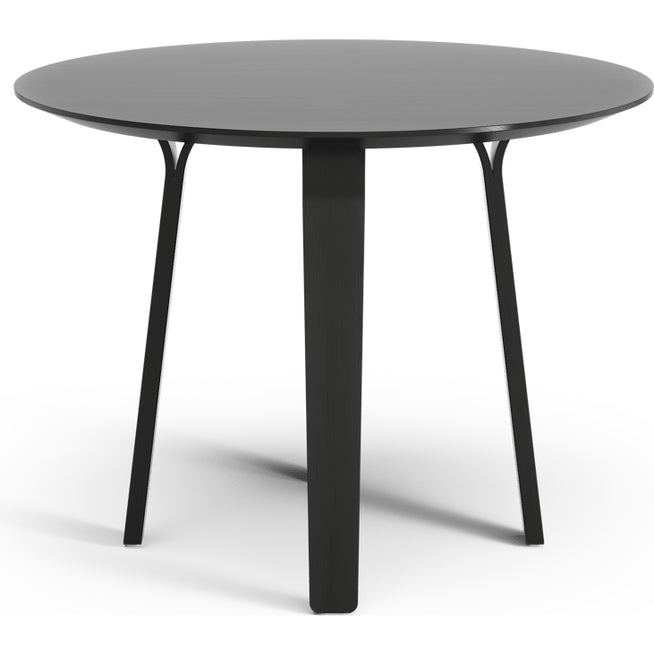 Photo of Divido Dining Table Ash Black Glazed. Ø95cm