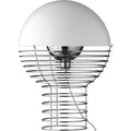 Thumbnail photo of Wire Table Lamp Ø40 Cm Chrome/white - Bordslampor - Verner Panton - Vit