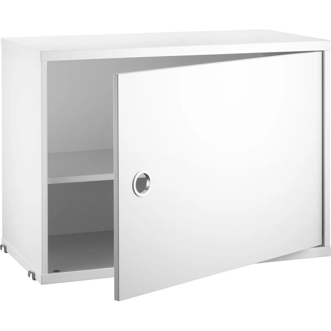 Photo of String Cabinet with Door White - Storage Cabinet - Mdf