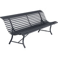 Thumbnail photo of Louisiane Bench 200 cm Anthracite 47 - Garden benches - grey - metal