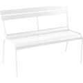 Thumbnail photo of Luxembourg Bench With Backrest Cotton White 01 - Garden Benches - Frédéric Sofia - White - Metal