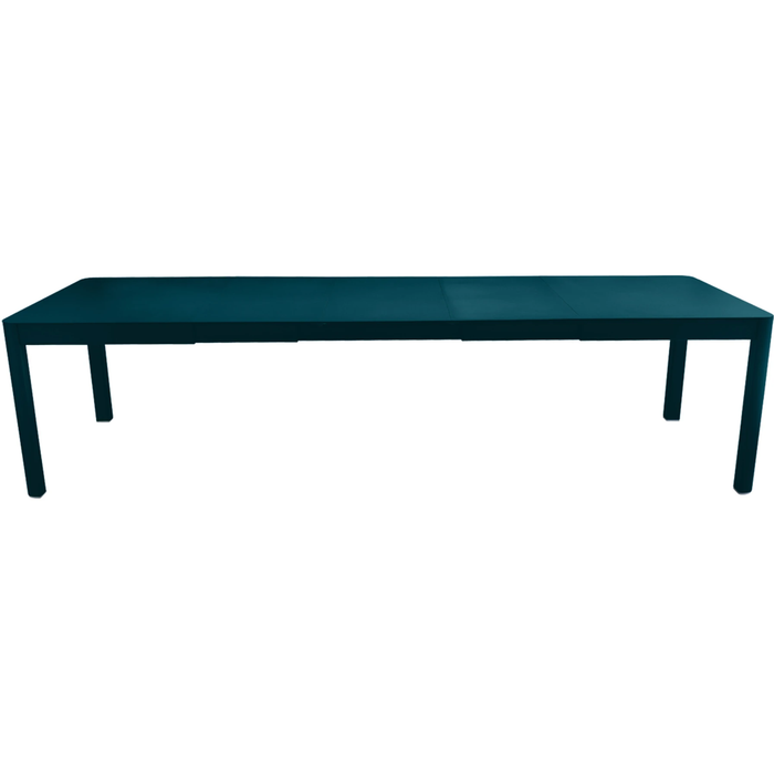 Photo of Ribambelle Table With 3 Extensions, Acapulco Blue - Matbord Utomhus - Blå - Metall