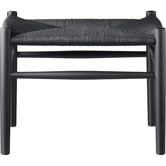 J83 Stool - Black Wicker