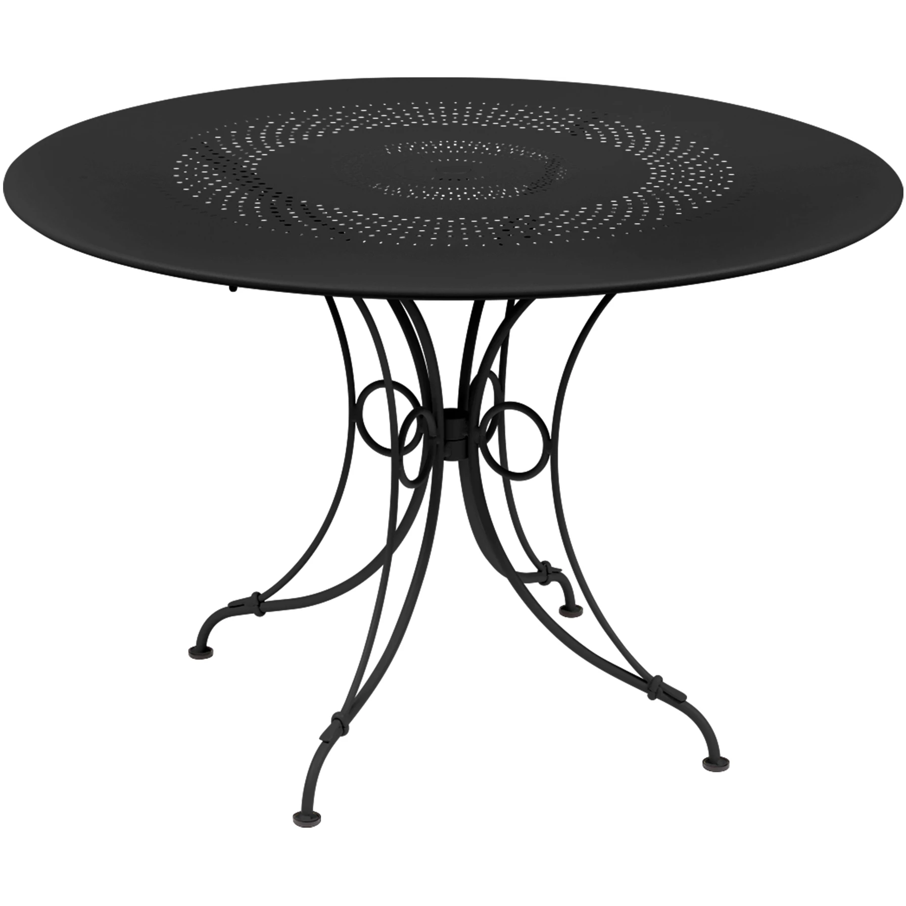 1900 Table Ø 117 cm, Liquorice - Outdoor dining table - black - metal