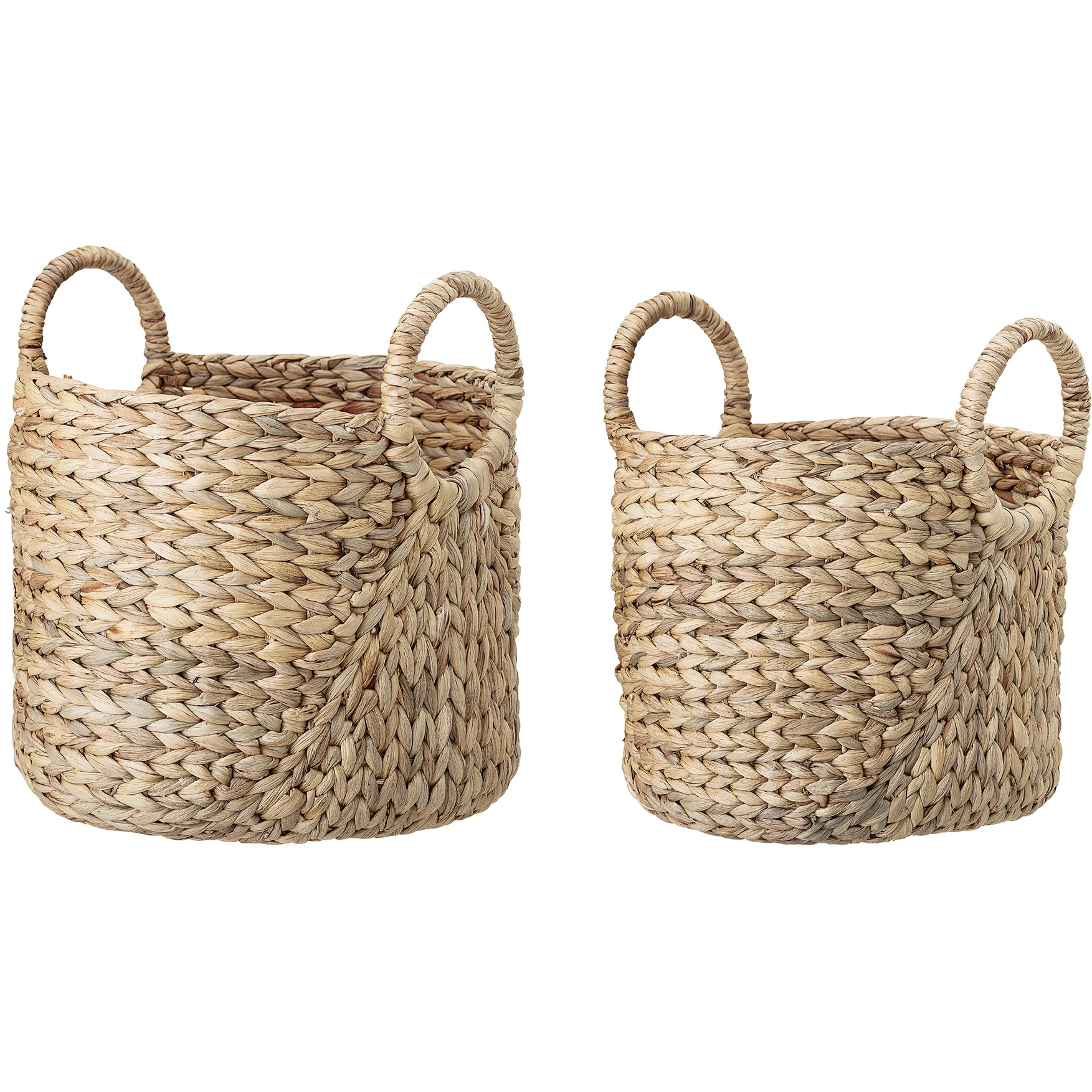 Basket of Water Hyacinth Natural - Set of 2