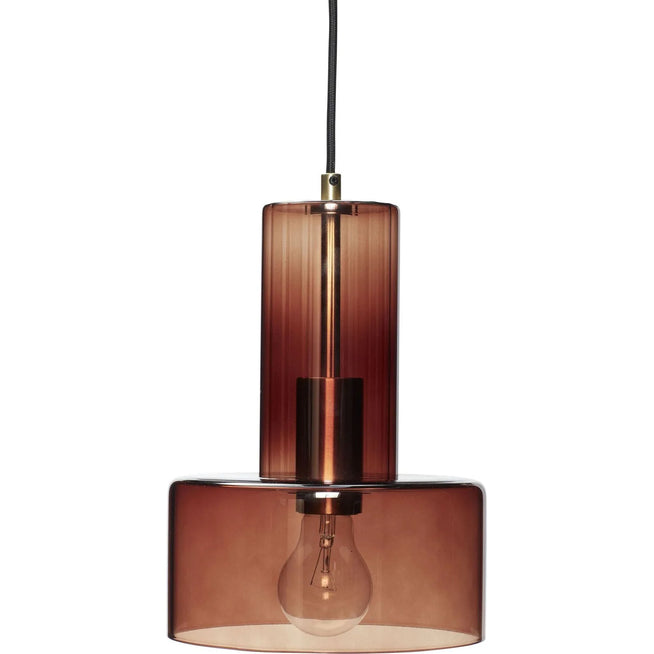 Photo of Hanging Lamp Glass - Brown
